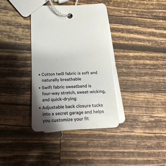 Lululemon Classic Ball Cap Adjustable "Meet You Courtside" NWT L/XL (TRNV/WHT) - Picture 9 of 11